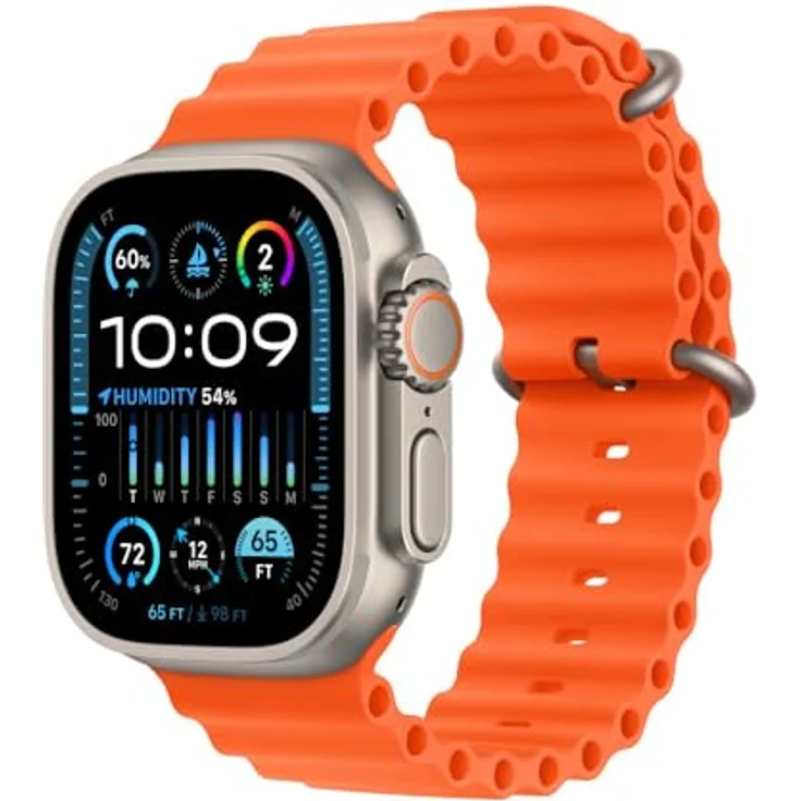 Apple Watch Band - Ocean Band Extension - 49 mm - Orange - One Size – Bild 2