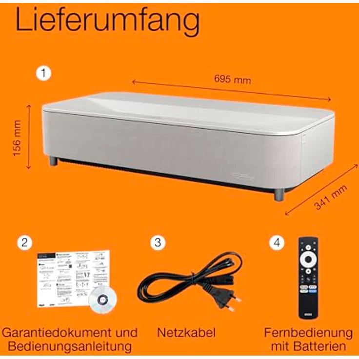 Epson Lifestudio Grand Plus EH-LS970W, 4K Beamer mit KI-Bildverbesserung, Dolby Audio und Google TV, Diamond White – Bild 6