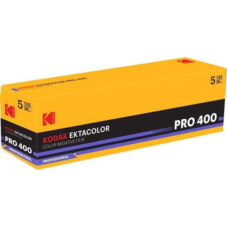 KODAK Eastman Ektacolor Pro 400, 35-mm Farbnegativfilm mit 36 Aufnahmen pro Rolle, 5er Pack