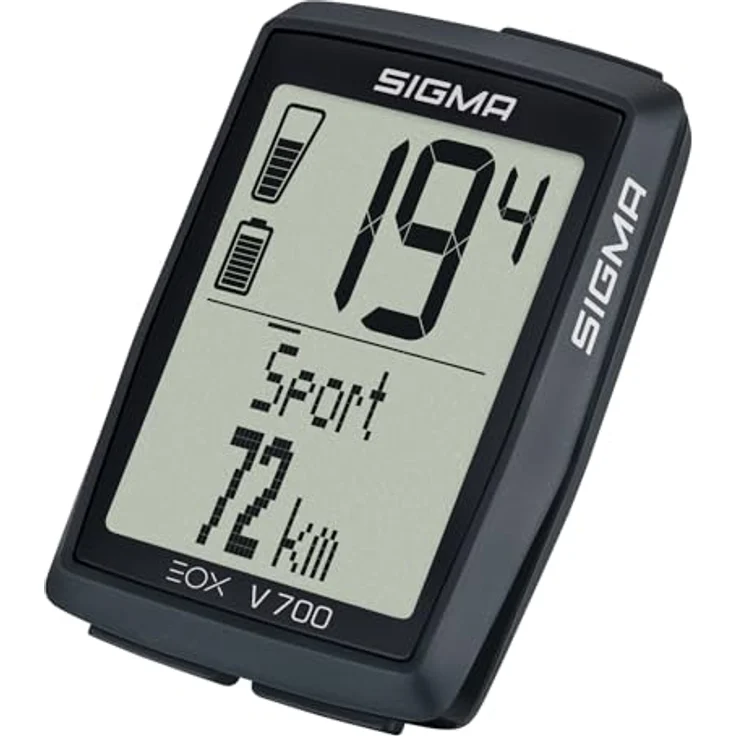 SIGMA EOX View 700, E-Bike Fahrradcomputer mit 2 Zoll Display, wasserdicht, inkl. Over CLAMP Butler, kompatibel mit EOX App – Bild 3