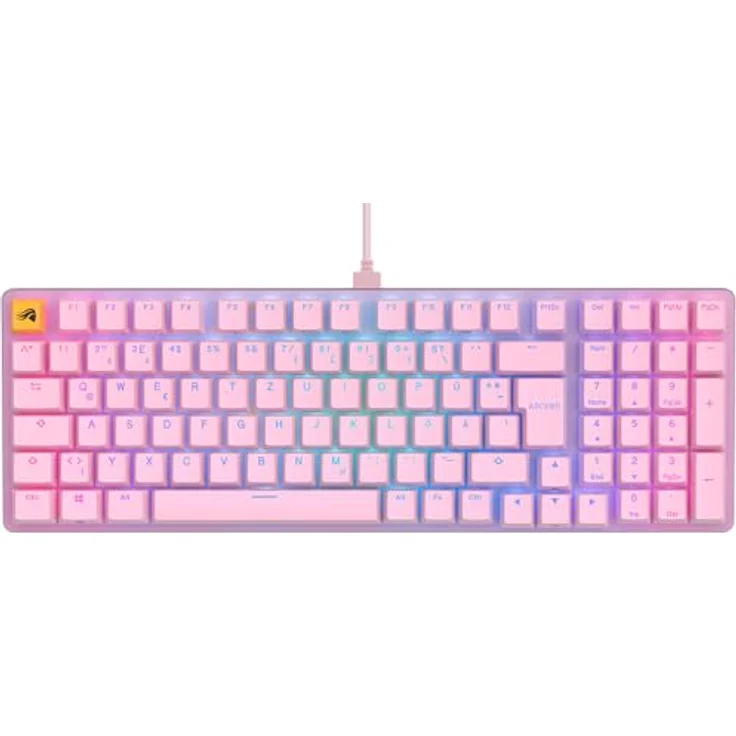 Glorious GMMK 2 Full-Size Tastatur - Fox Switches, DE-Layout, pink – Bild 2