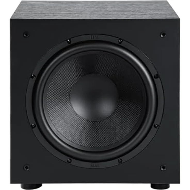ELAC Debut 3.0 DS103 Subwoofer, 10'' Powered Subwoofer mit 100 W Verstärkerleistung und 29 Hz unterer Grenzfrequenz, edles schwarzes Design – Bild 2