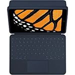 Logitech Rugged Combo 3 Touch iPad Keyboard Hülle (7., 8. und 9. Generation – 2019, 2020, 2021) mit Trackpad und Smart Connector für iPad, QWERTY UK Englisches Layout, klassisches Blau