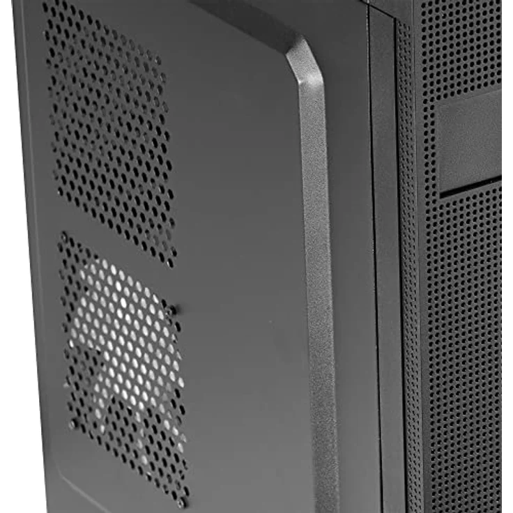 Tacens 2FERROX, ATX Semi-Tower PC Gehäuse aus Stahl, Schwarz, mit 12cm Lüfter, erweiterten Kapazitäten und Frontanschlüssen – Bild 4