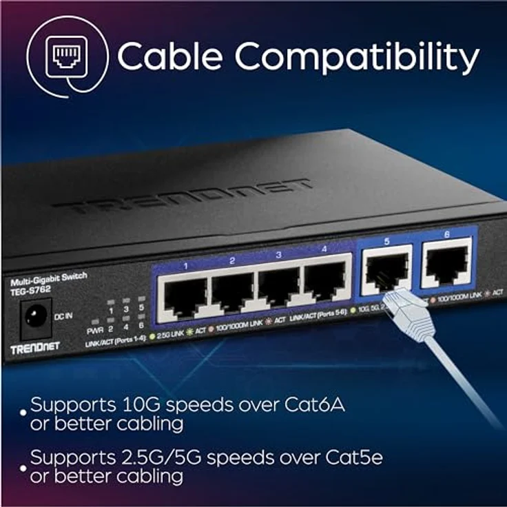 TRENDnet TEG-S762 - switch - 6 ports - unmanaged – Bild 4