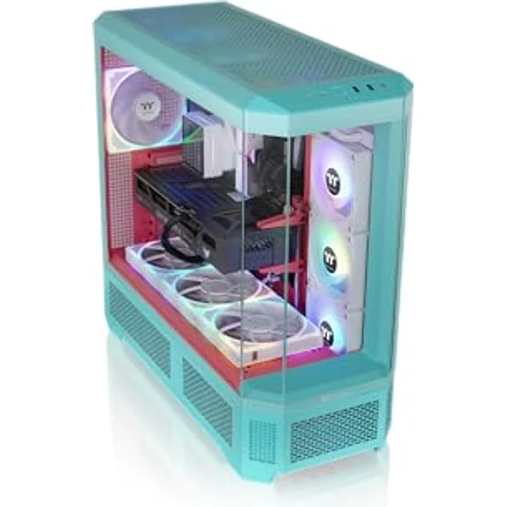 Thermaltake View 600 TG Mint Strawberry, PC Gehäuse mit Tempered Glass und mintfarbener Farbgebung – Bild 6