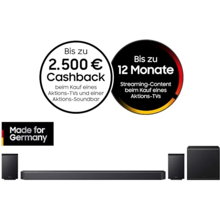 Samsung Q-series HW-Q935GF, 9.1.4-Kanal Soundbar mit Subwoofer & Rücklautsprechern, kabelloses Dolby Atmos, SpaceFit Sound Pro, Active Voice Amplifier Pro – Bild 3
