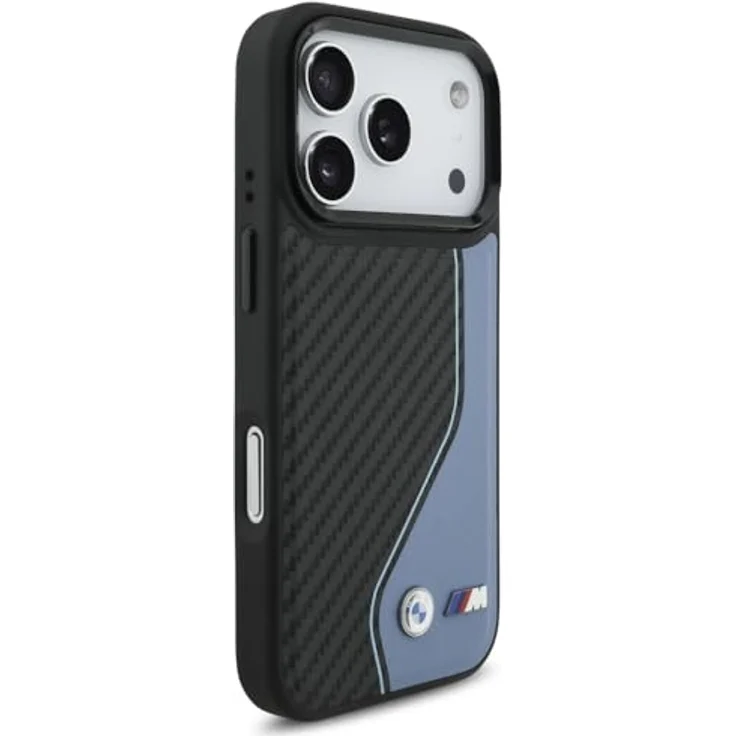 BMW M Carbon Logo MagSafe Case für iPhone 17 Pro, hochwertige Handyhülle in Blau – Bild 4