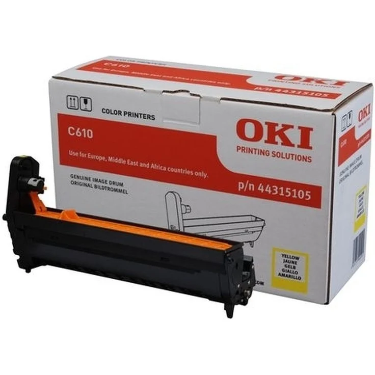 OKI Bildtrommel C610, Original Tonerpatrone, gelb, 20K Seiten, Oki-Nr.: 44315105 – Bild 1