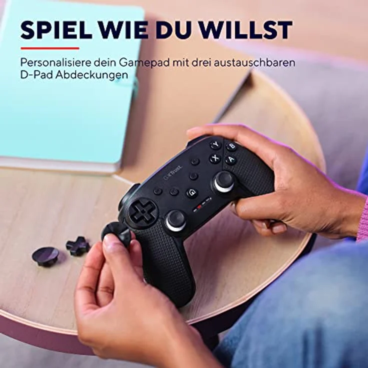 Trust Gaming GXT 542 Muta PC & Nintendo Switch Controller Kabellos, Bluetooth/RF/USB, 75% Recycelten Materialien, Aufladbare Batterie, Wireless Gamepad für Computer, Switch OLED/Lite, Android – Bild 5