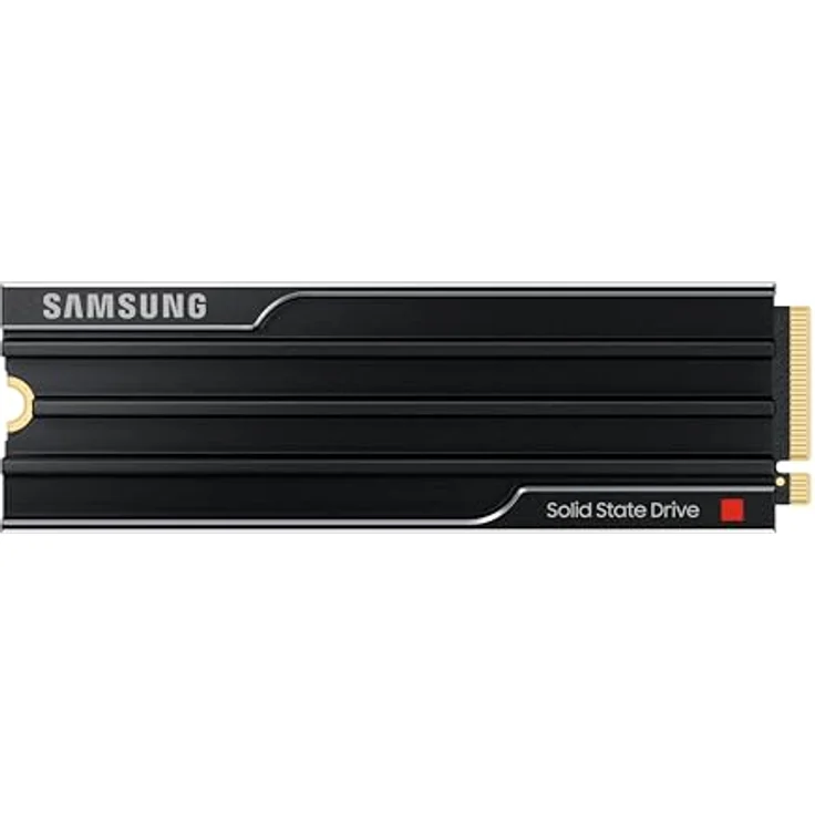 Samsung 9100 PRO Heatsink NVMe M.2 SSD, 8 TB, PCIe 5.0, 14.800 MB/s Lesen, 13.400 MB/s Schreiben, Schwarz, MZ-VAP8T0CW – Bild 1