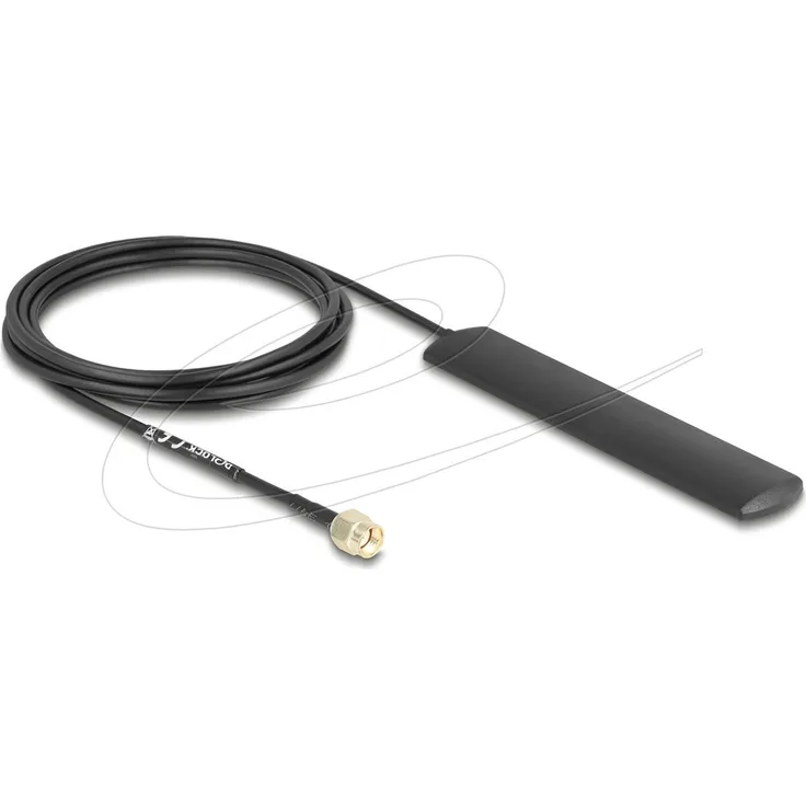 Delock WLAN-Antenne, ungerichtete Innenantenne mit 3 dBi, Klebemontage