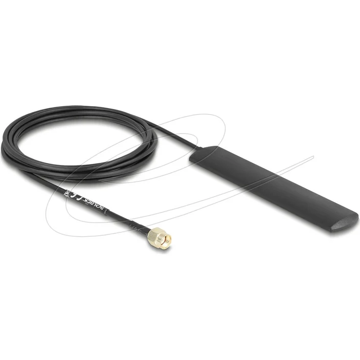 Delock WLAN-Antenne, ungerichtete Innenantenne mit 3 dBi, Klebemontage