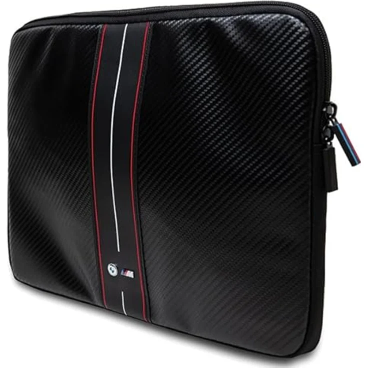 CG Mobile BMW Sleeve BMCS14COMSCAKR 14" Schwarz Carbon Red Stripes Laptophülle für Laptops bis 14 Zoll, täglicher Gebrauch, Reisen – Bild 2