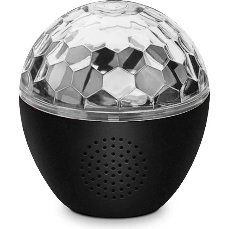 PartyFunLights Kabelloser Starlight-Party-Lautsprecher mit Projektor-Lichteffekten, Fernbedienung und Timer-Funktion