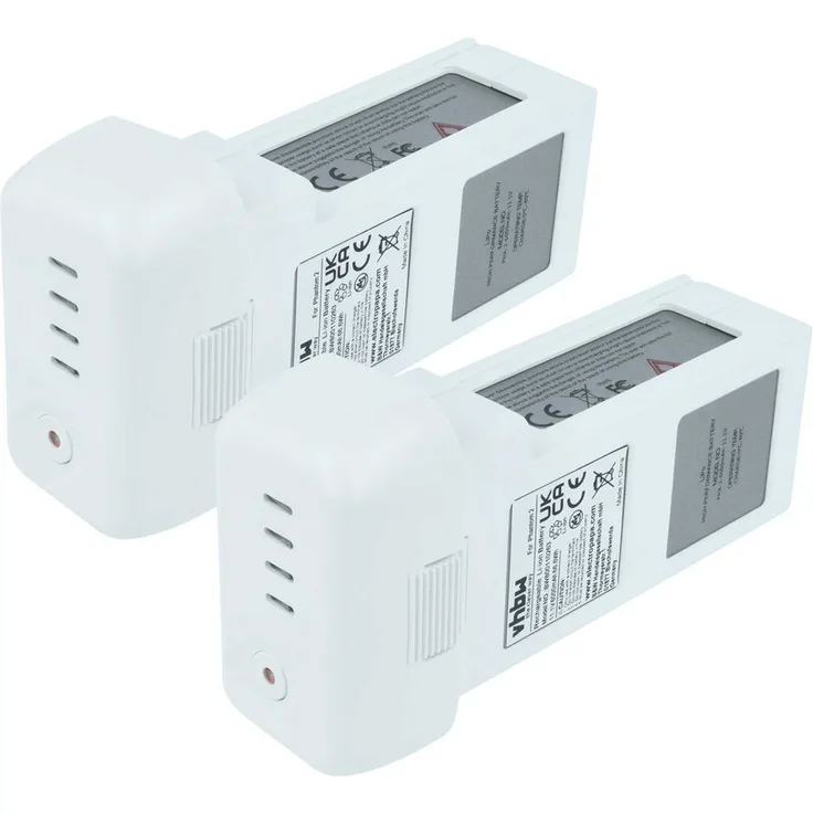 vhbw Akku Ersatz für DJI CP.PT.000395, CP.PT.000396, PHA-2, 733496, Li-Polymer 6000 mAh (11,1 V), grau, 2 Stück