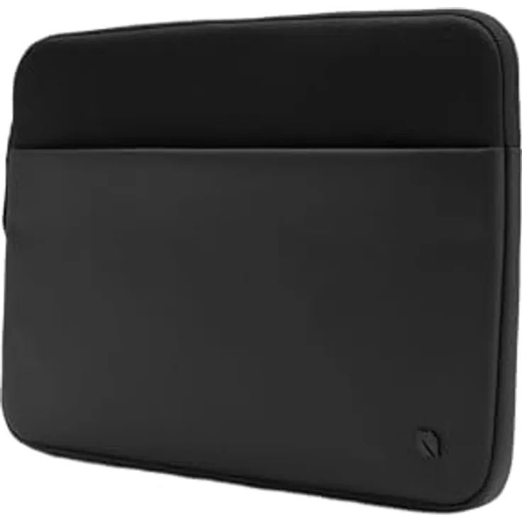 Incase A.R.C. Sleeve für 14-Zoll-Laptop, vollständig gepolstert mit Kunstfellinnenfutter, recyceltes Polyester, Schwarz