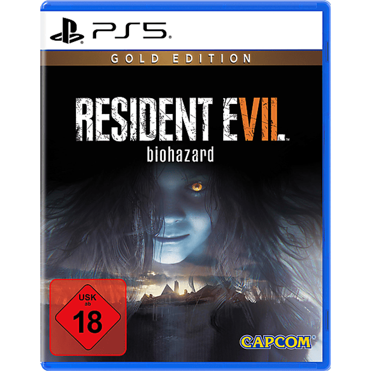 Capcom Resident Evil 7: Biohazard Gold Edition, PS5-Spiel mit verbesserten Grafiken, alle DLCs und VR-Unterstützung