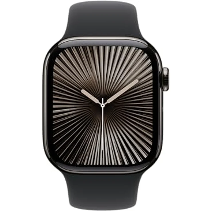 Apple Watch Band - Sportarmband - 42 mm - Schwarz - M/L - Hochleistungs-Fluorelastomer - Innovativer Verschluss – Bild 3