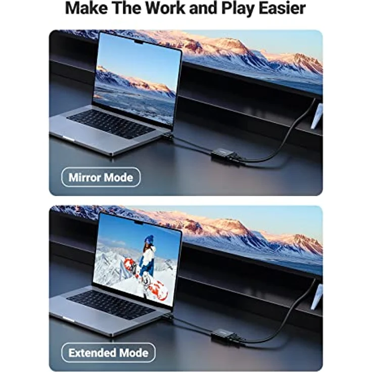 UGREEN HDMI auf VGA kabel Adapter 1080P HDTV Aktiv Audio Übertragung Konverterkabel unterstützt für PC Laptop, Chromebook, Raspberry Pi Schwarz - Preisvergleich – Bild 4