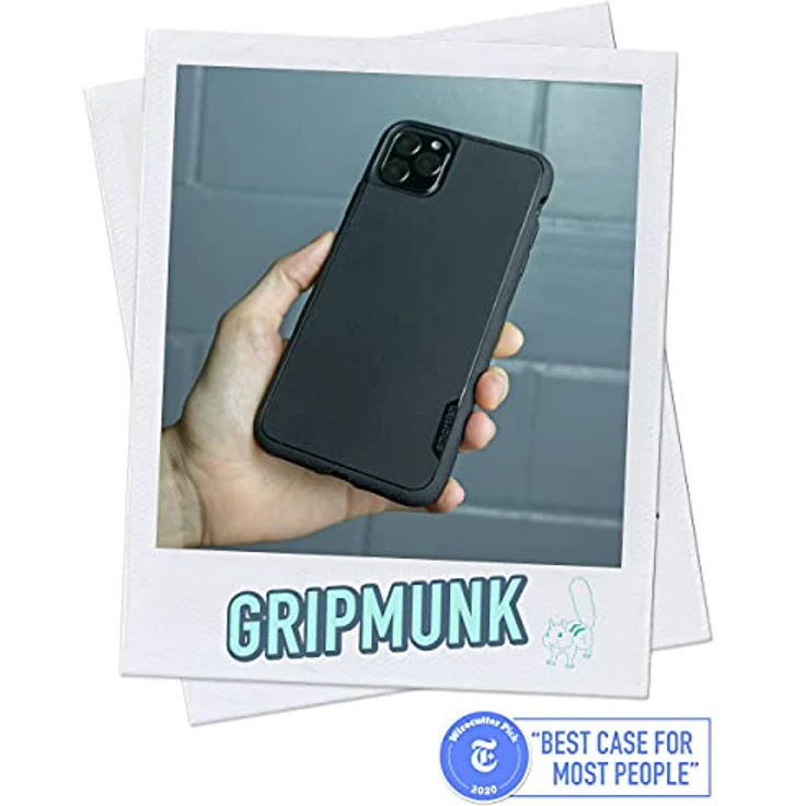 Silk Smartish Apple iPhone 11 Pro Max (6.5'') Grip Case Hülle - BASE GRIP Bumper - Leichte, schlanke Schutzhülle - ''Kung Fu Grip'' - Black Tie Affair - SLK-BG19P-BLACK - Preisvergleich – Bild 2