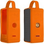 kwmobile Silikon Hülle kompatibel mit Marshall EMBERTON - Reißfeste Schutzhülle für Bluetooth Lautsprecher, Orange