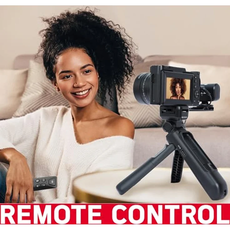 AGFA Realishot VLG-4K Optical Vlogging Kamera-Set, 24 MP Sensor, 5-facher optischer Zoom, blau – Bild 5
