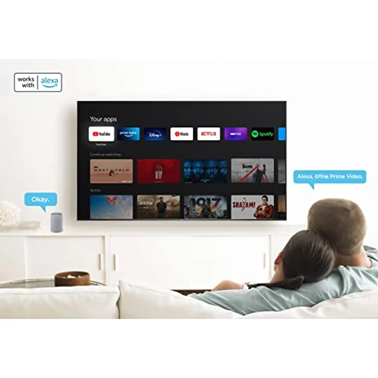 TCL 98C735 248 cm (98 Zoll) QLED Smart TV (Ultra HD, Dolby Vision IQ, HDR10+, HDR10, HDR HLG, Edge LED) HD-Triple-Tuner (Sat, Antenne, Kabel) Modelljahr 2022 Energieklasse G (DE-Modell) – Bild 8