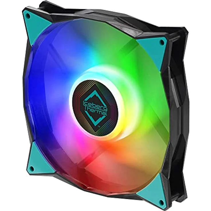 Iceberg Thermal IceGALE Adressable RGB 140 mm PWM Dual Kugellager ARGB Gehäuselüfter, Schwarz – Bild 1