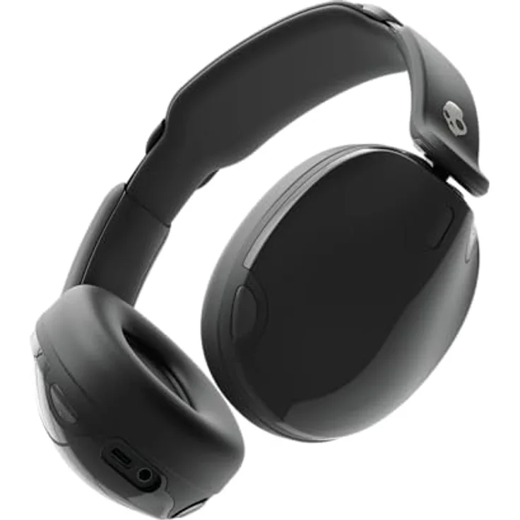 Skullcandy Hesh 540 ANC, kabelloser Over-Ear-Bluetooth-Kopfhörer mit THX Spatial Audio, Adaptive Noise Cancelling, bis zu 65 Stunden Akkulaufzeit, Mikrofon für iPhone und Android - Black