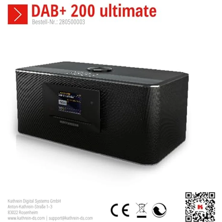 Kathrein DAB+ 200 ultimate - All-in-One System mit Internet-DAB+-FM-Radio, Bluetooth, CD – Bild 2