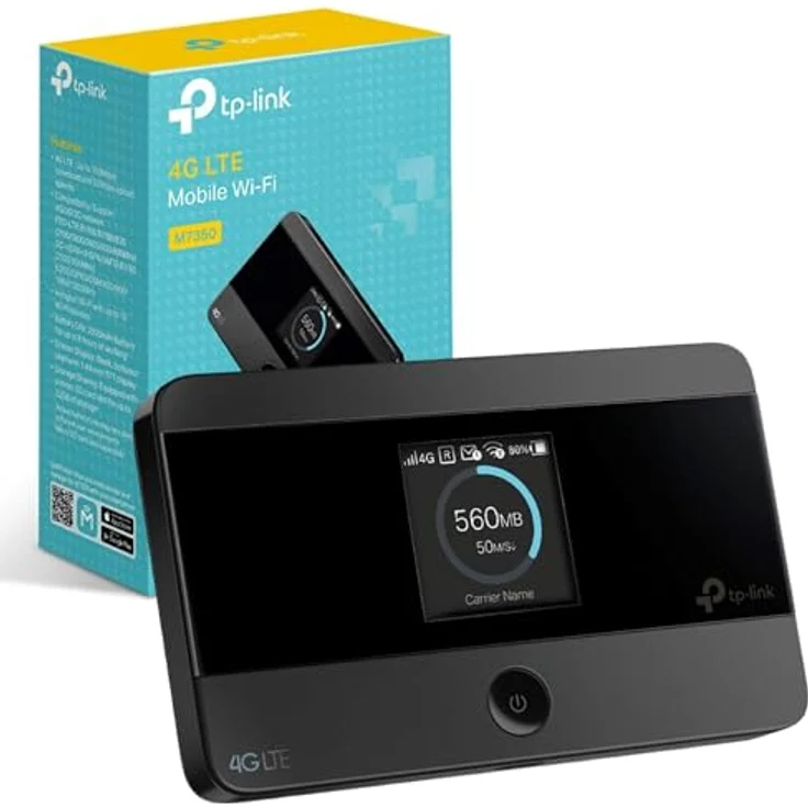 TP-Link M7350 mobiler 4G/LTE MiFi Dualband WLAN Router (UK Version - nicht für Deutschland) – Bild 2