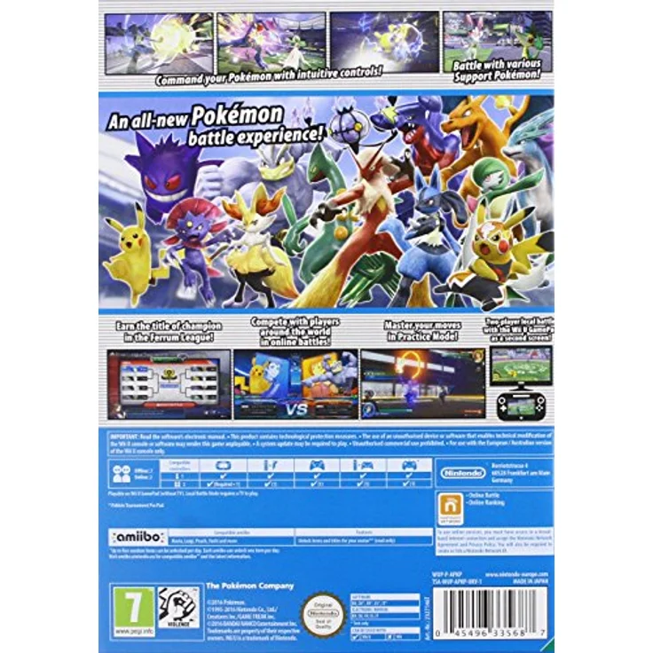 Nintendo Pokkén Tournament Standard, Wii U Spiel in Englisch und Französisch – Bild 2