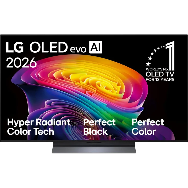 LG OLED48C6ELB, 48 Zoll OLED-Fernseher mit lebendigen Farben und tiefem Schwarz, Schwarz