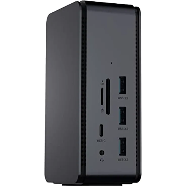 ProXtend USB4 Dual 8K Dockingstation, Dunkelsilber