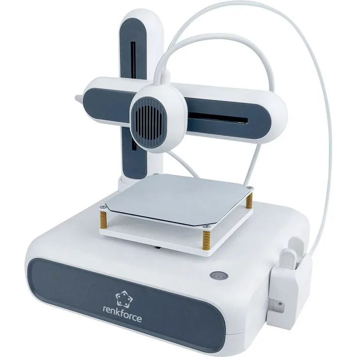 Renkforce Cube One, 3D-Drucker mit WLAN-Anbindung und App-Steuerung, inkl. 5 m PLA Filament, Aufbauvolumen 80 x 80 x 80 mm