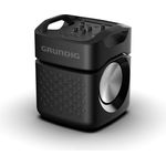 GRUNDIG Party Hit Max Bluetooth Lautsprecher, Musikbox, 160 Watt Gesamtausgangsleistung, 10 m Reichweite, bis zu 8 Stunden Akkulaufzeit, RGB Lichteffekte, TWS, Aux-Eingang, Powerbankfunktion, Schwarz