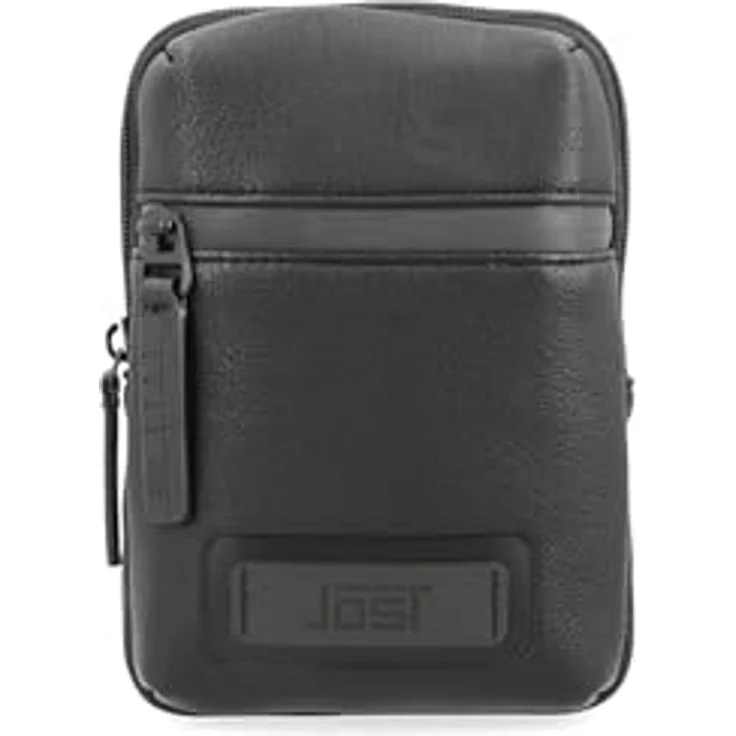 Jost Riga Handytasche, schwarze PU-Hülle für Smartphones bis 14 cm – Bild 1