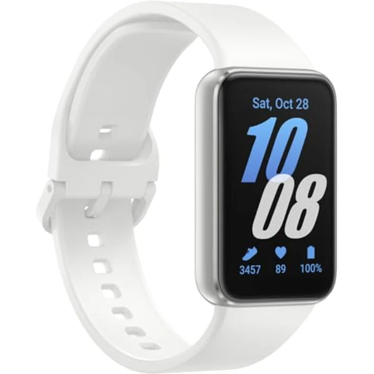 Samsung Fitness-Tracker Galaxy Fit 3, AMOLED Display, Herzfrequenzmessung, weiß – Bild 4