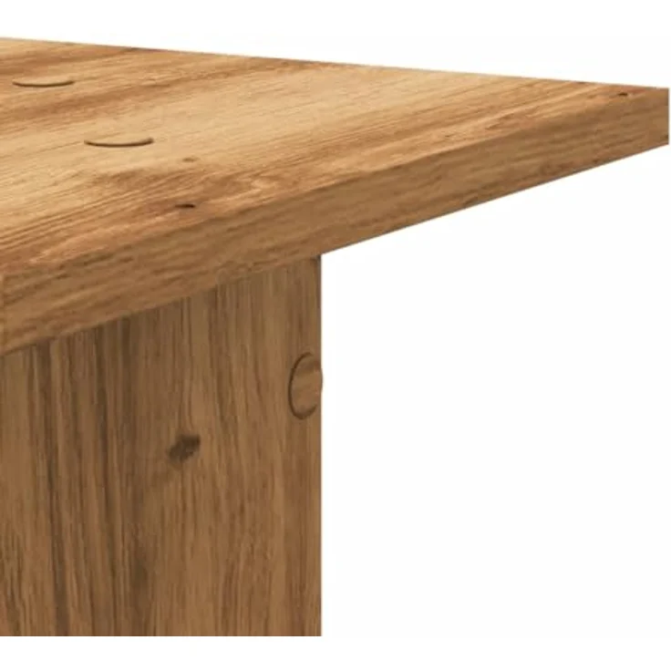 vidaXL Lautsprecherständer 2er Set, hoher Boxenständer aus Artisan-Eiche mit stabiler Oberfläche und hohlem Design für verbessertes Audio-Hörerlebnis – Bild 4