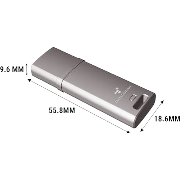 Origin Storage DataLocker DL GO, 16 GB, USB Typ-A, 3.2 Gen 2, 160 MB/s, AES 256-Bit Verschlüsselung, Grau – Bild 8
