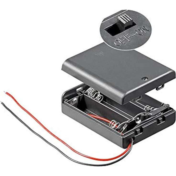 Batteriehalter, 3xmignon 'AA', geschlossenes Gehäuse – Bild 2