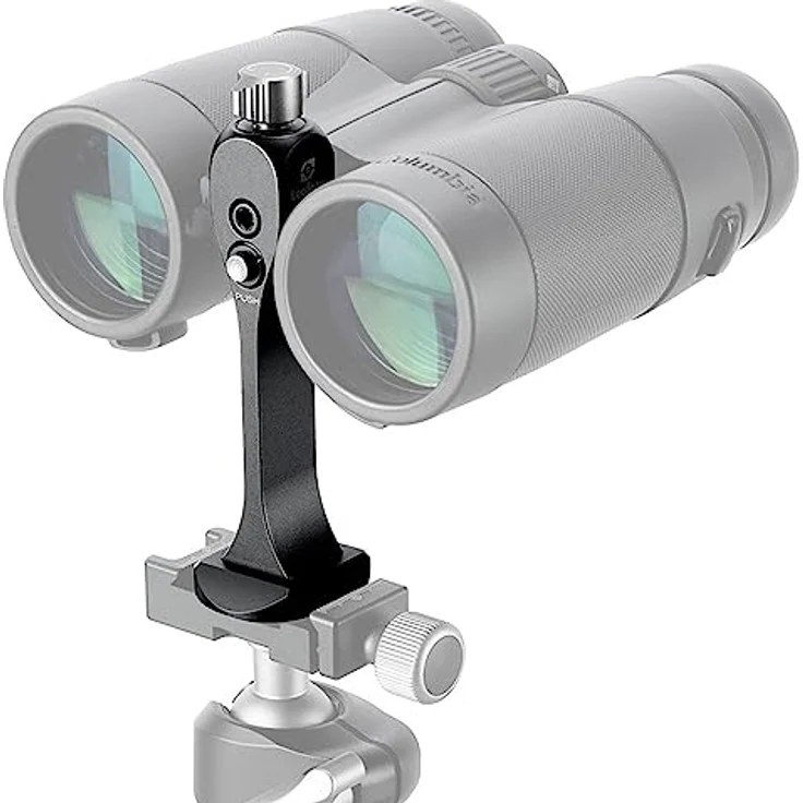 Leofoto LF-BC-03, Binokularadapter aus Aluminium mit kompakt und leichtem Design, schwarz – Bild 1