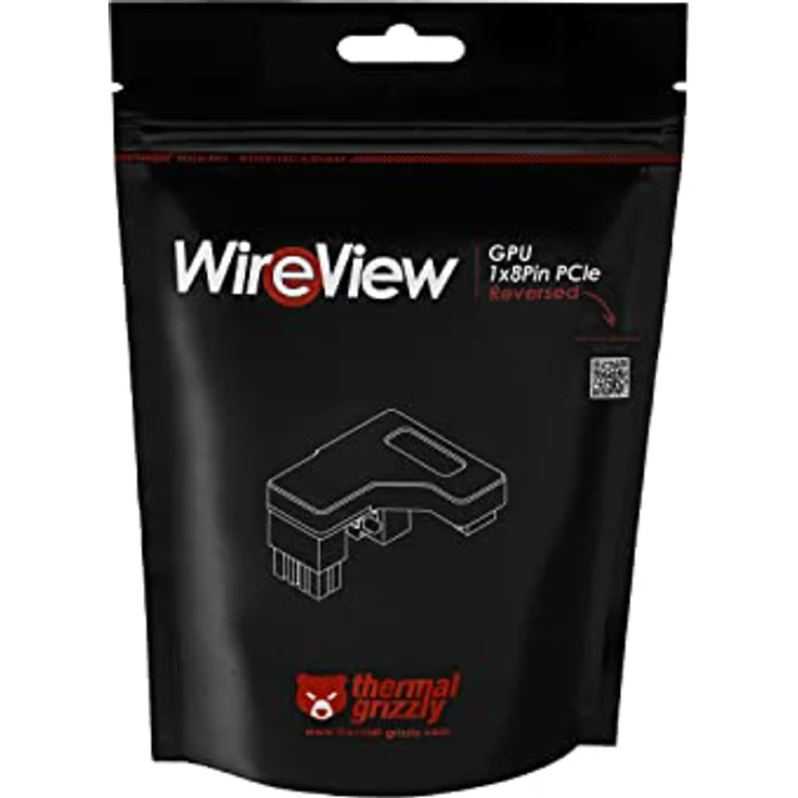 Thermal Grizzly WireView GPU, Wasserkühlung zur Stromverbrauchsmessung mit 1x 8-Pin PCIe - Reverse, OLED-Display – Bild 9