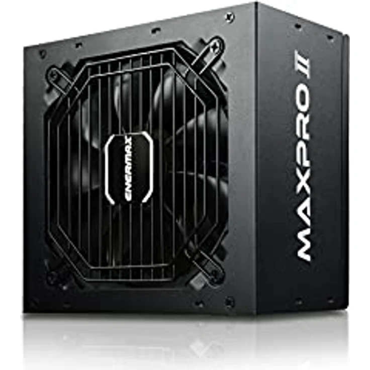 ENERMAX MAXPRO II ATX Gaming PC Netzteil 500W 80Plus 230V EU (Non Modular) schwarz mit 5fach Schutzschaltung, EMP500AGT-C – Bild 2