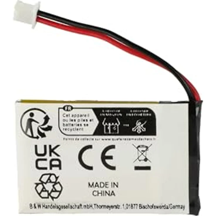 vhbw Akku Ersatz für 452128, B511007, 180 mAh, 3,7 V, Li-Polymer für Wireless Headset Kopfhörer, wiederaufladbar, langlebig – Bild 4