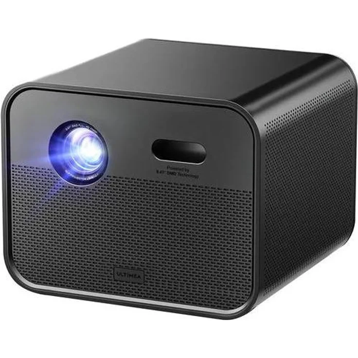 Ultimea Projektor Poseidon E100 DLP, Full HD Beamer mit 1800 lm Helligkeit, 1.2:1 Projektionsverhältnis, Schwarz