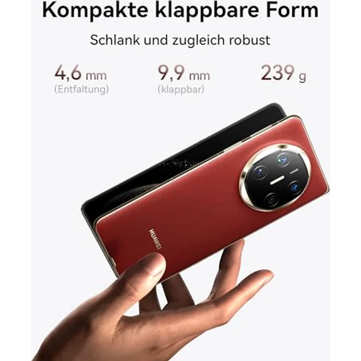 HUAWEI Mate X6, 12+512GB, Klappbare Form, Ultra Chroma Kamera, Kunlun Glass™ der 2. Generation, X-True™ Display, Live-Multitask, Lange Akkulaufzeit, Schwarz – Bild 2