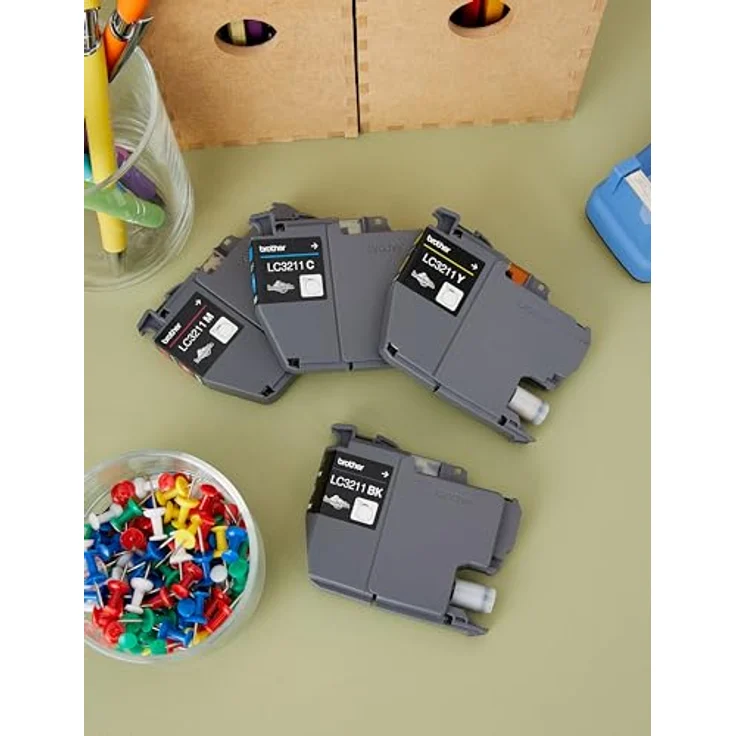 Brother LC-3211VAL 200 Seiten, schwarz, cyan, magenta, gelb, Tintenpatrone – Tintenpatronen (DCP-J774DW MFC-J890DW MFC-J895DW, Standard Ertrag 200 Seiten) – Bild 6