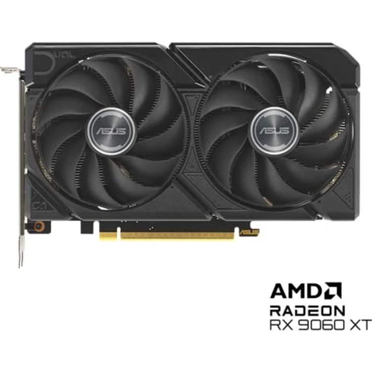 ASUS DUAL-RX9060XT-16G, Grafikkarte mit 16 GB GDDR6, Dual BIOS und Axial-Tech-Lüfter – Bild 2